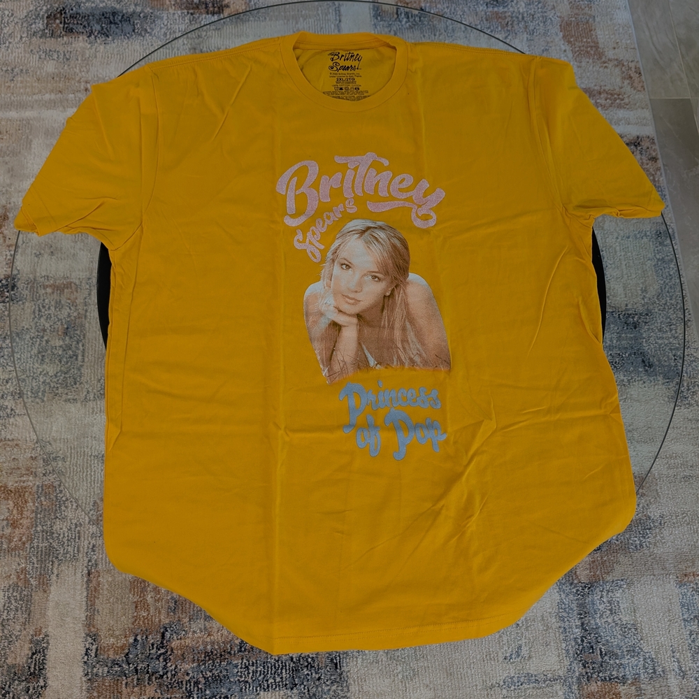 Yellow Britney Spears Vintage T Shirt